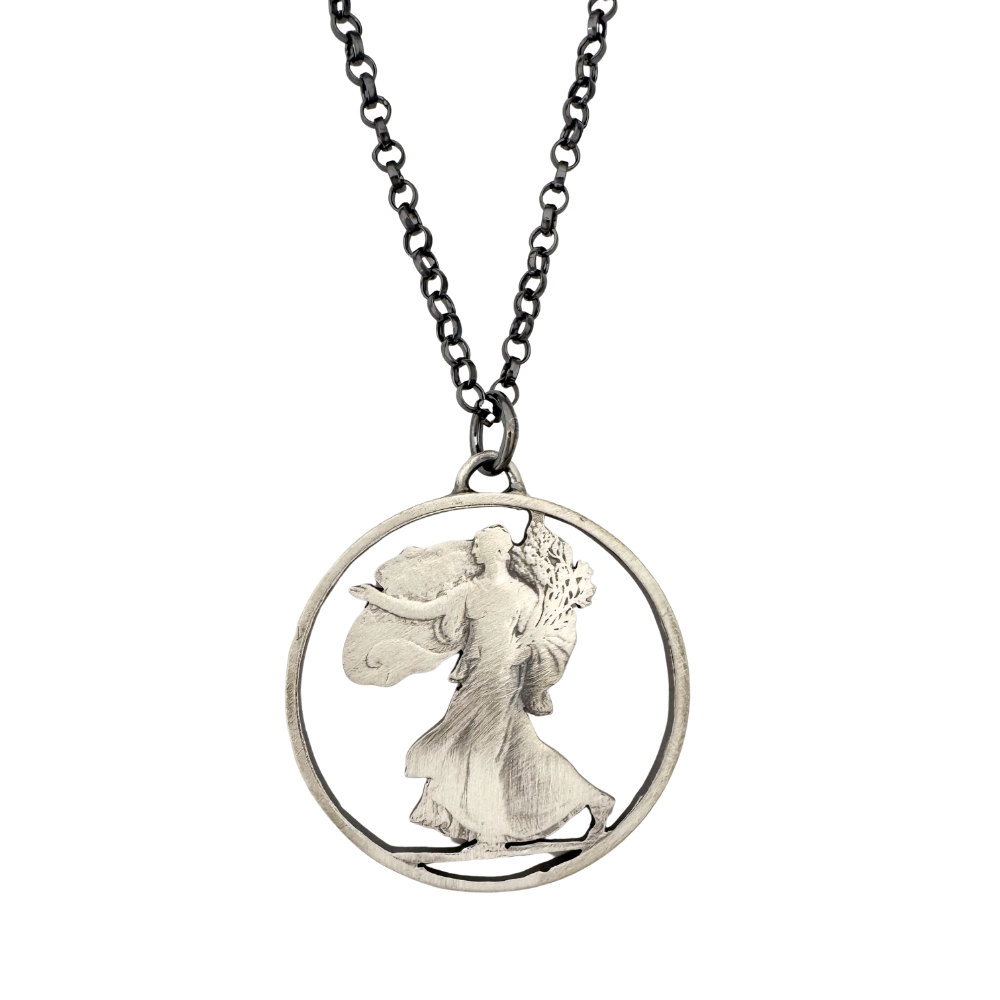 Walking Liberty Half Dollar Necklace