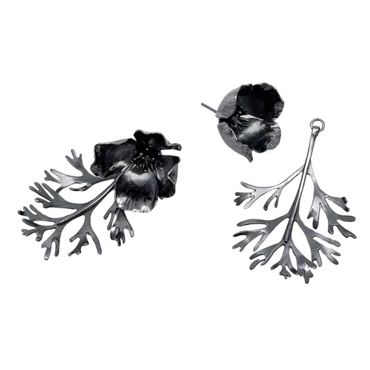 California Poppy Earrings