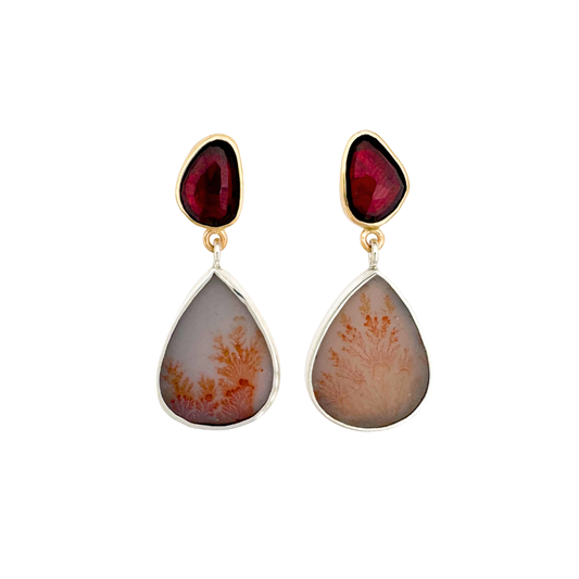 Garnet and Dendritic Quartz Posts