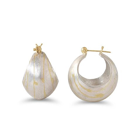 Pearl Engraved Cut Out Baubles with 18K inlay