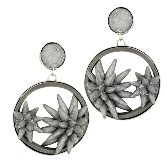 Earrings “Ferrofluid” 4