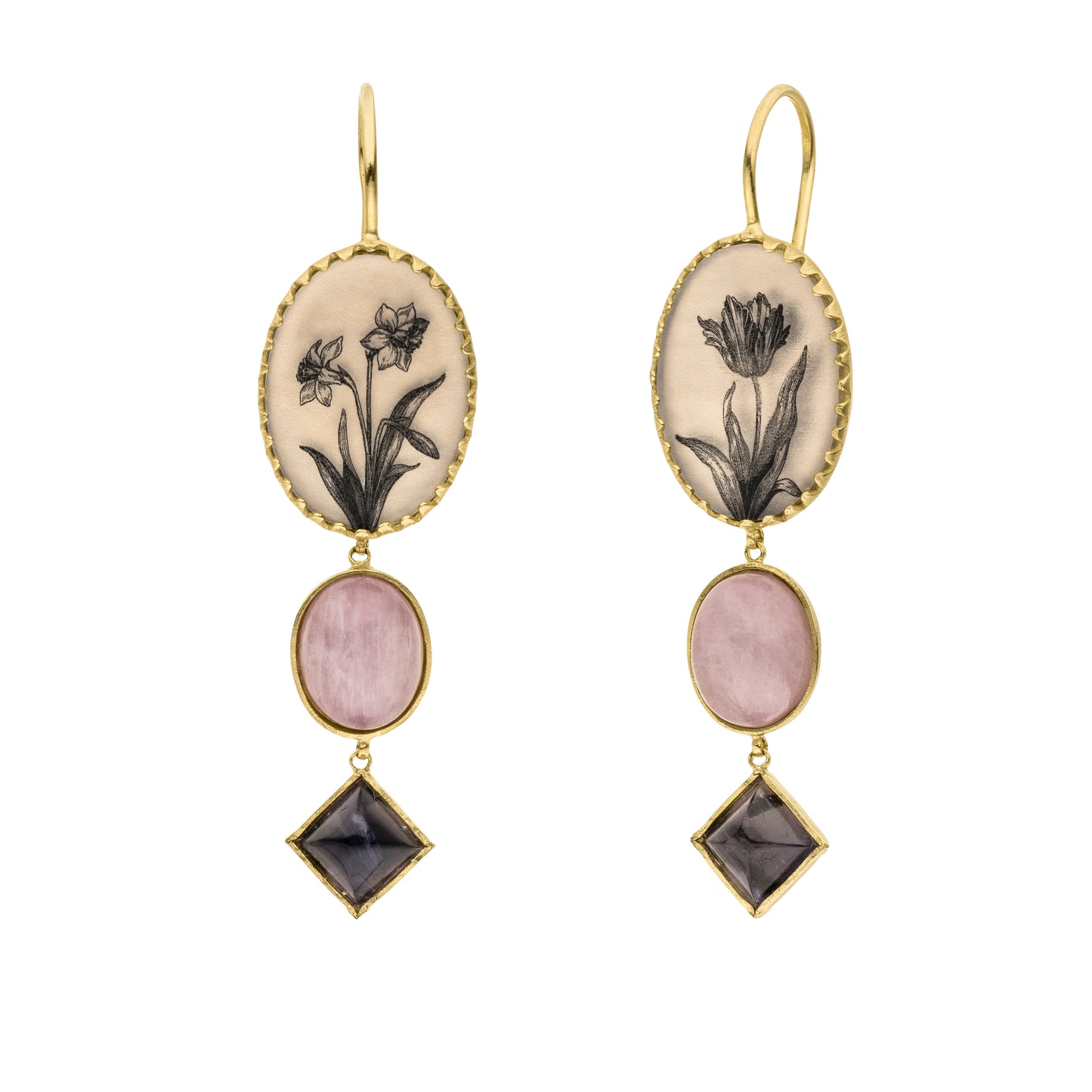 Daffodil Short Drop Earhangers