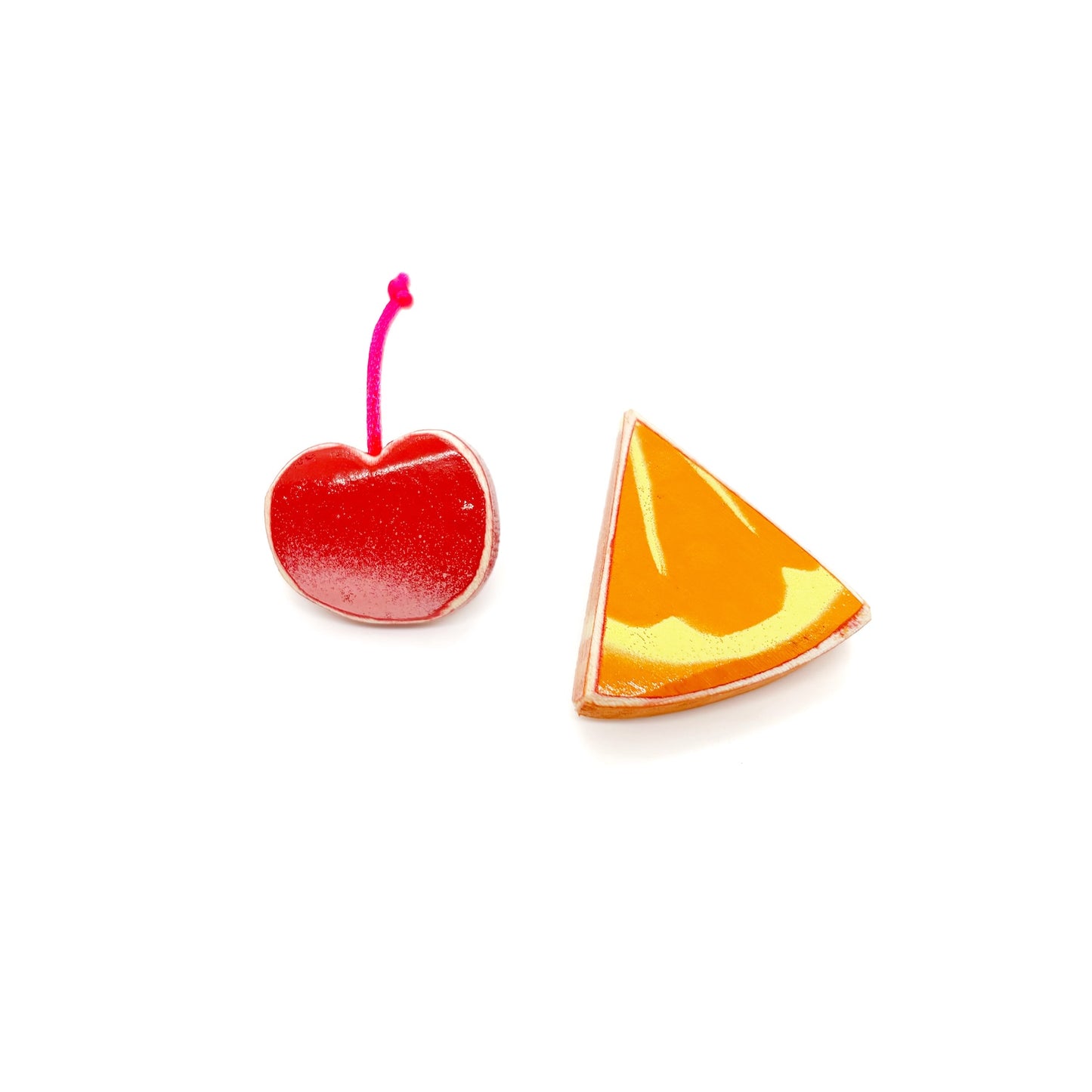 Cocktail Cherry and Orange Wedge