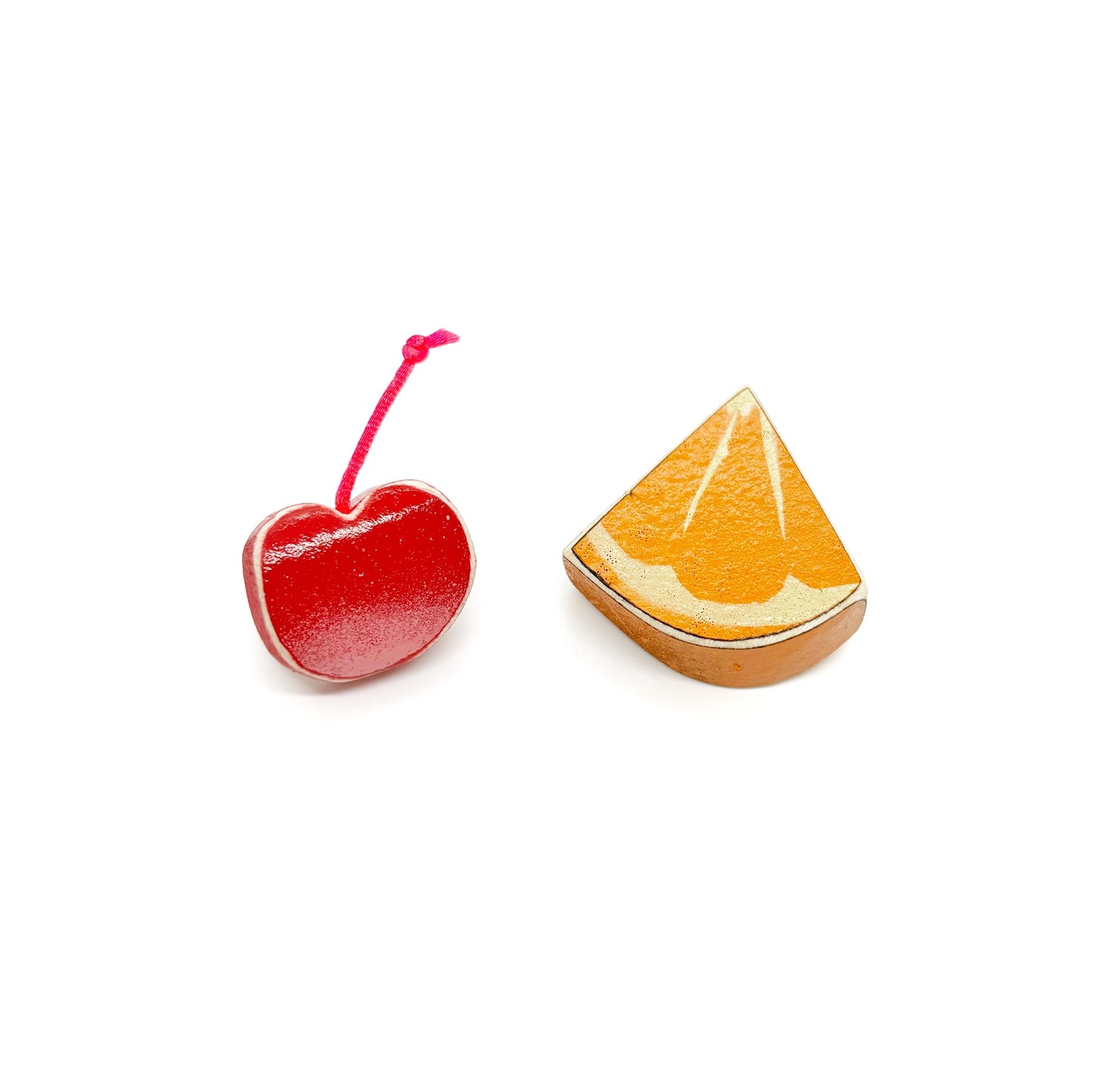 Cocktail Cherry and Orange Wedge