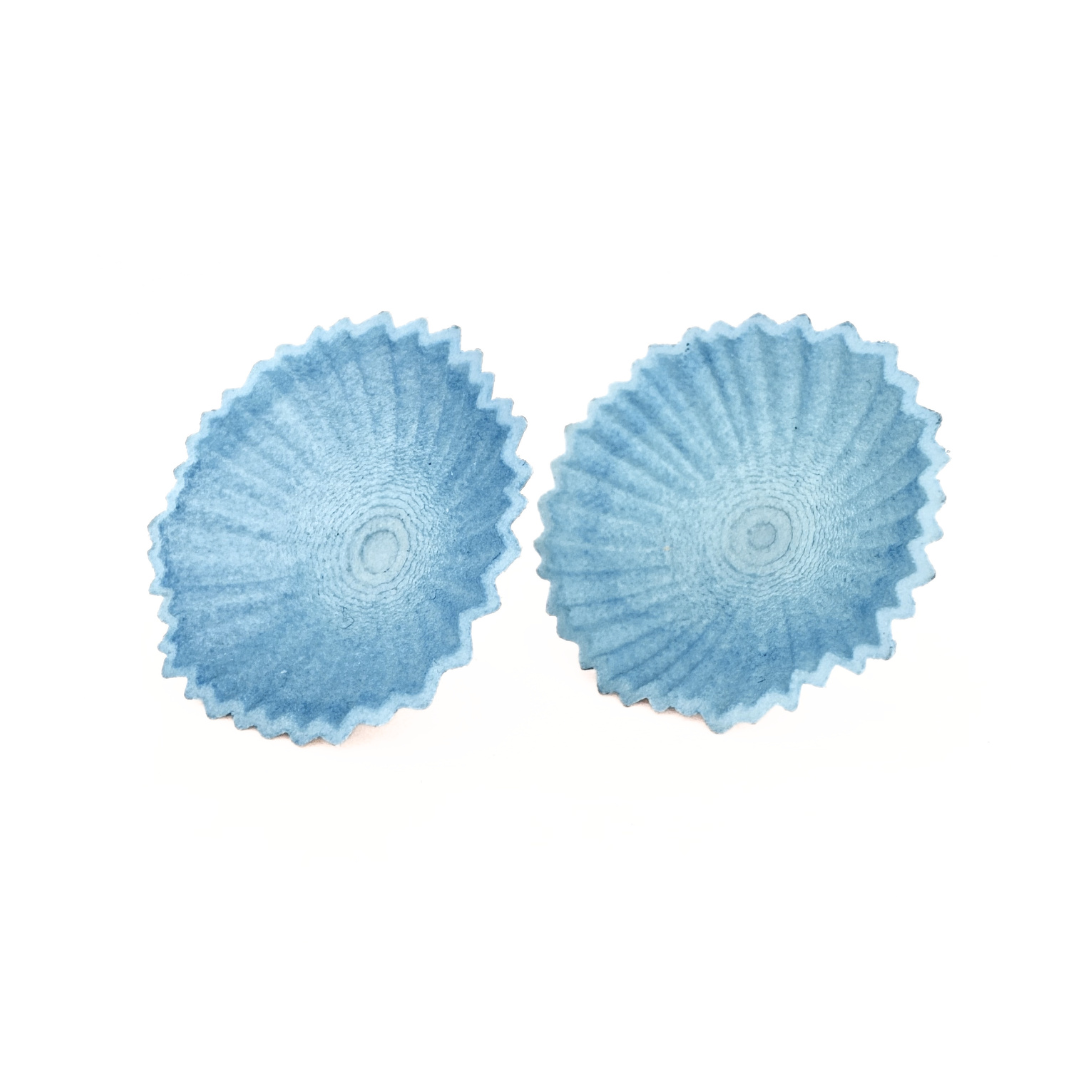 Pleated Buttons - Peach