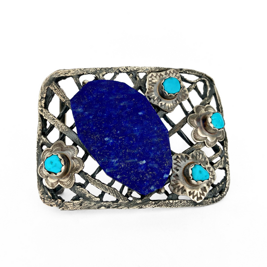 "Blue Palm Belt Buckle" - Danielle Merzatta, in collaboration with Daman and Marie Thompson