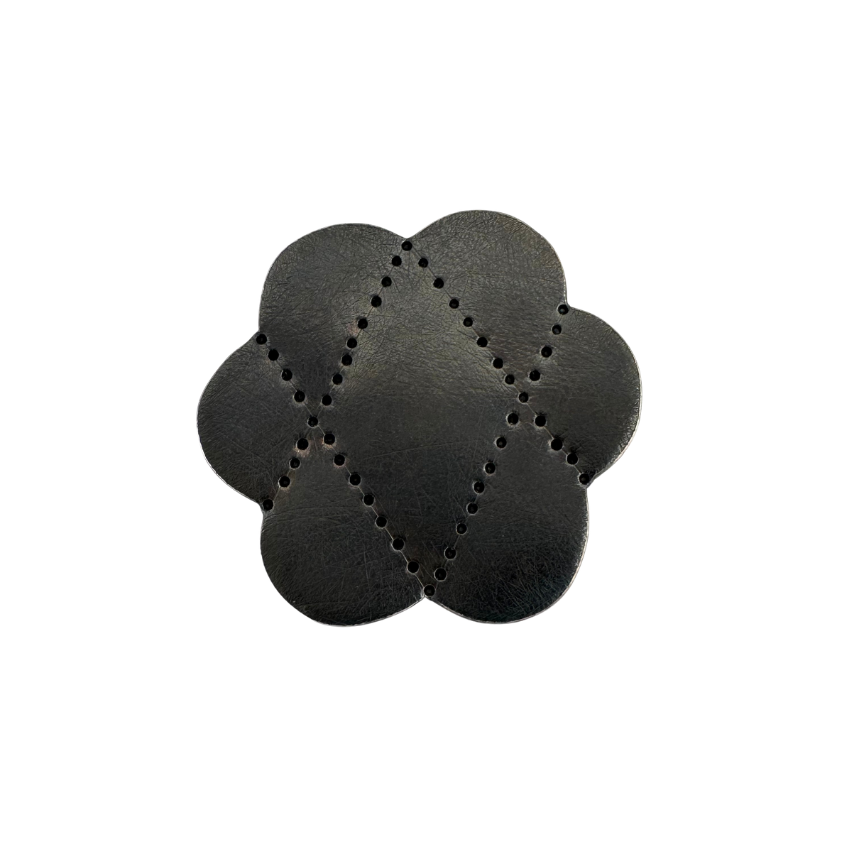 Scalloped & Faceted RING: Large Criss Cross