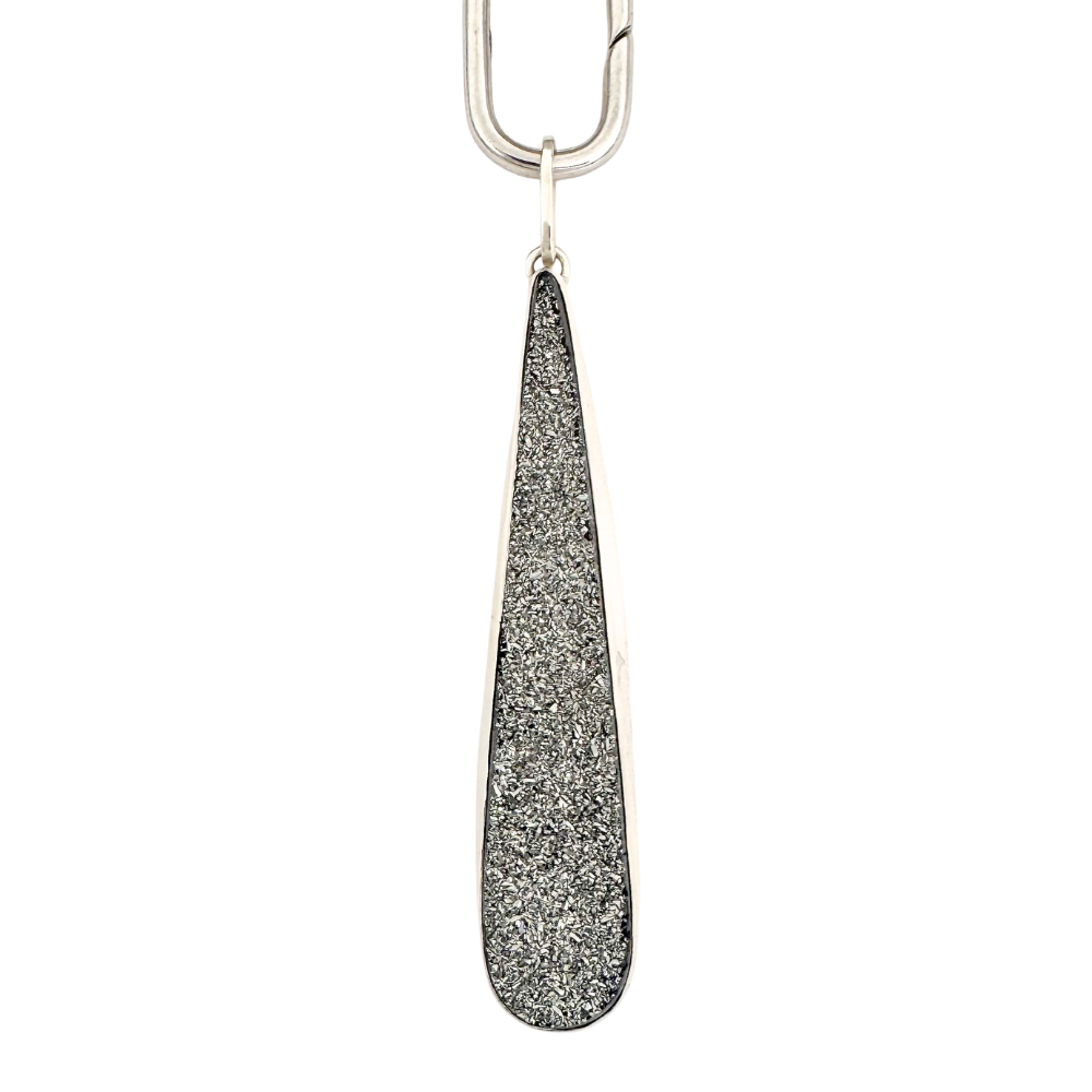 Large Teardrop Druzy Charm