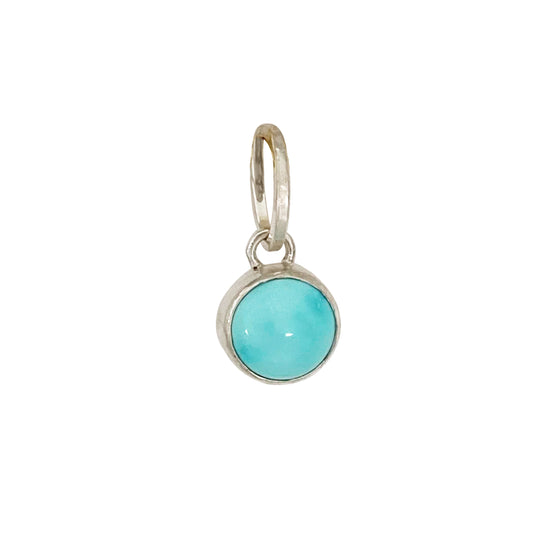Tiny Round Turquoise Charm