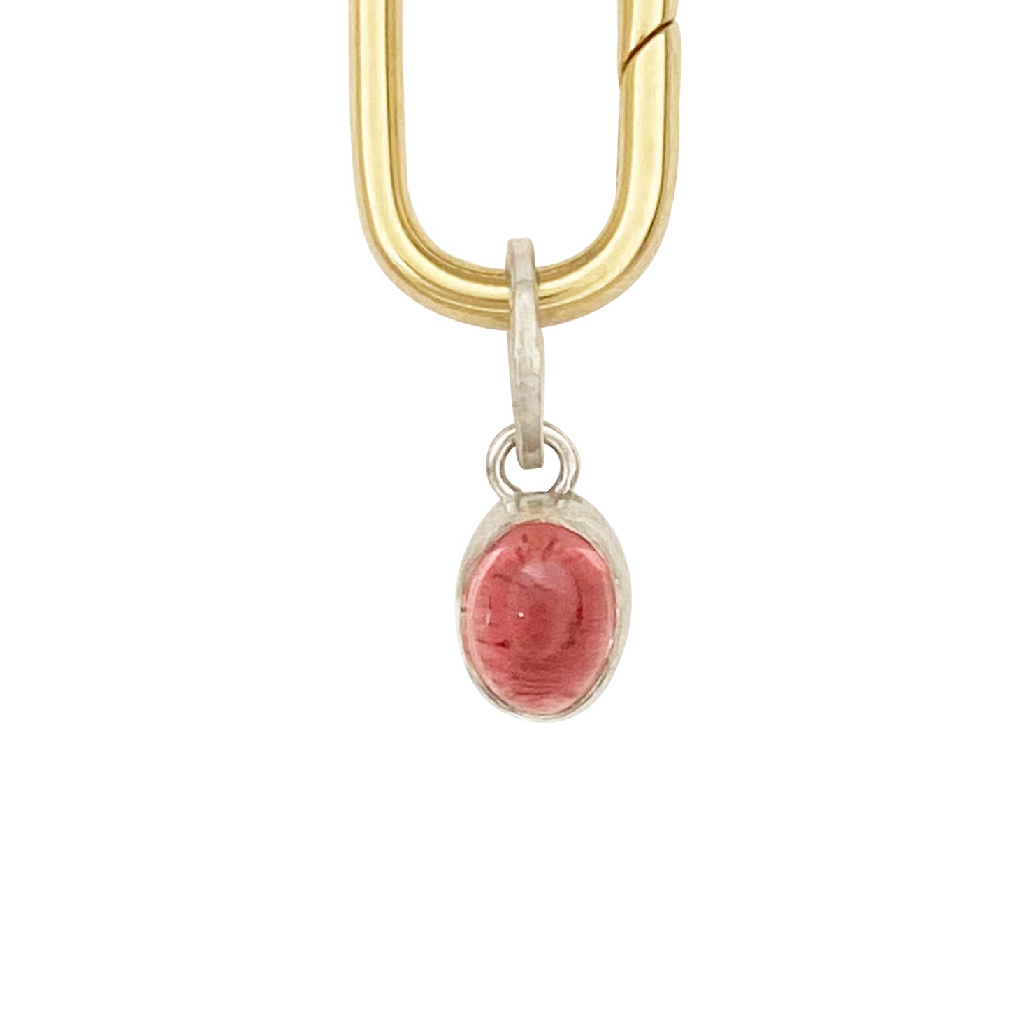 Tiny Pink Tourmaline Charm
