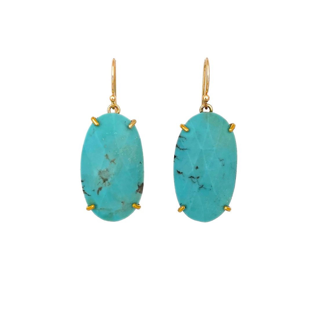 14kt Gold Set Turquoise