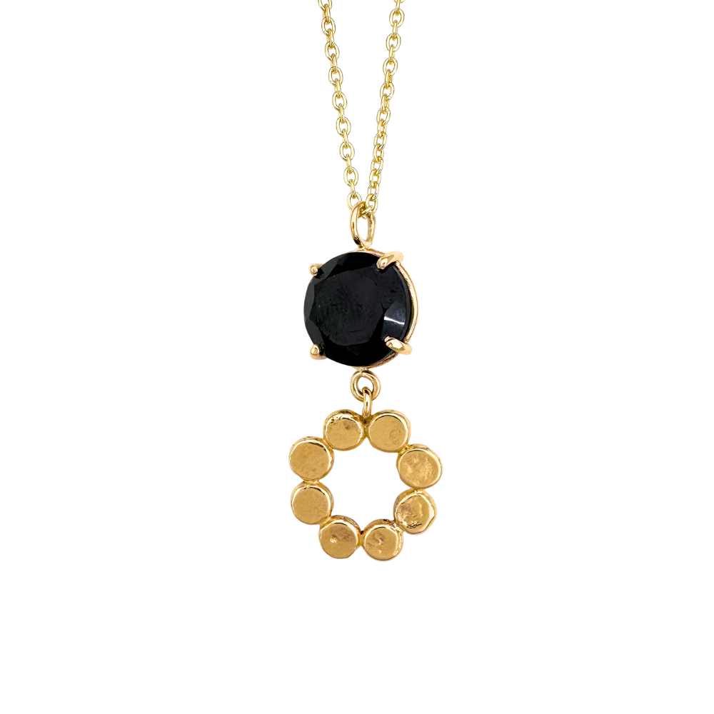 Spinel and Floret Pendant