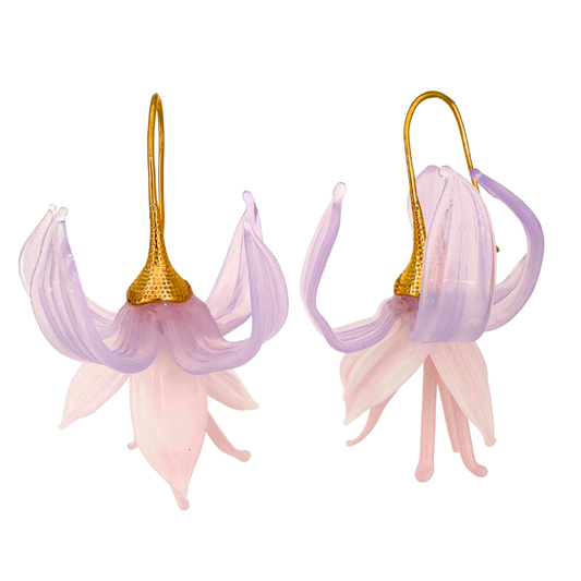 Lilac & Pink Fuchsia Earrings