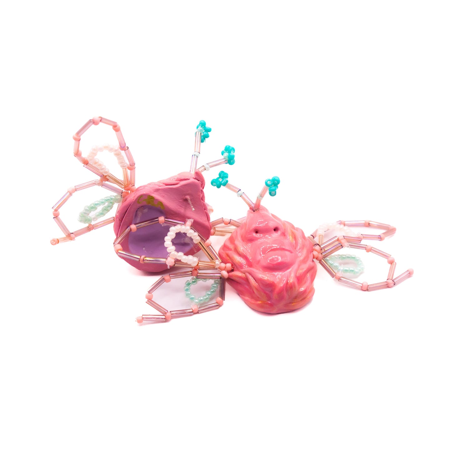 Rosy Saturniidae Stud Earrings