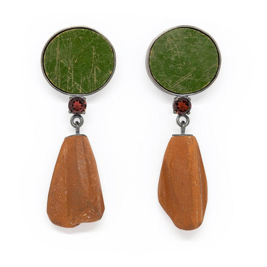 Garnet earrings