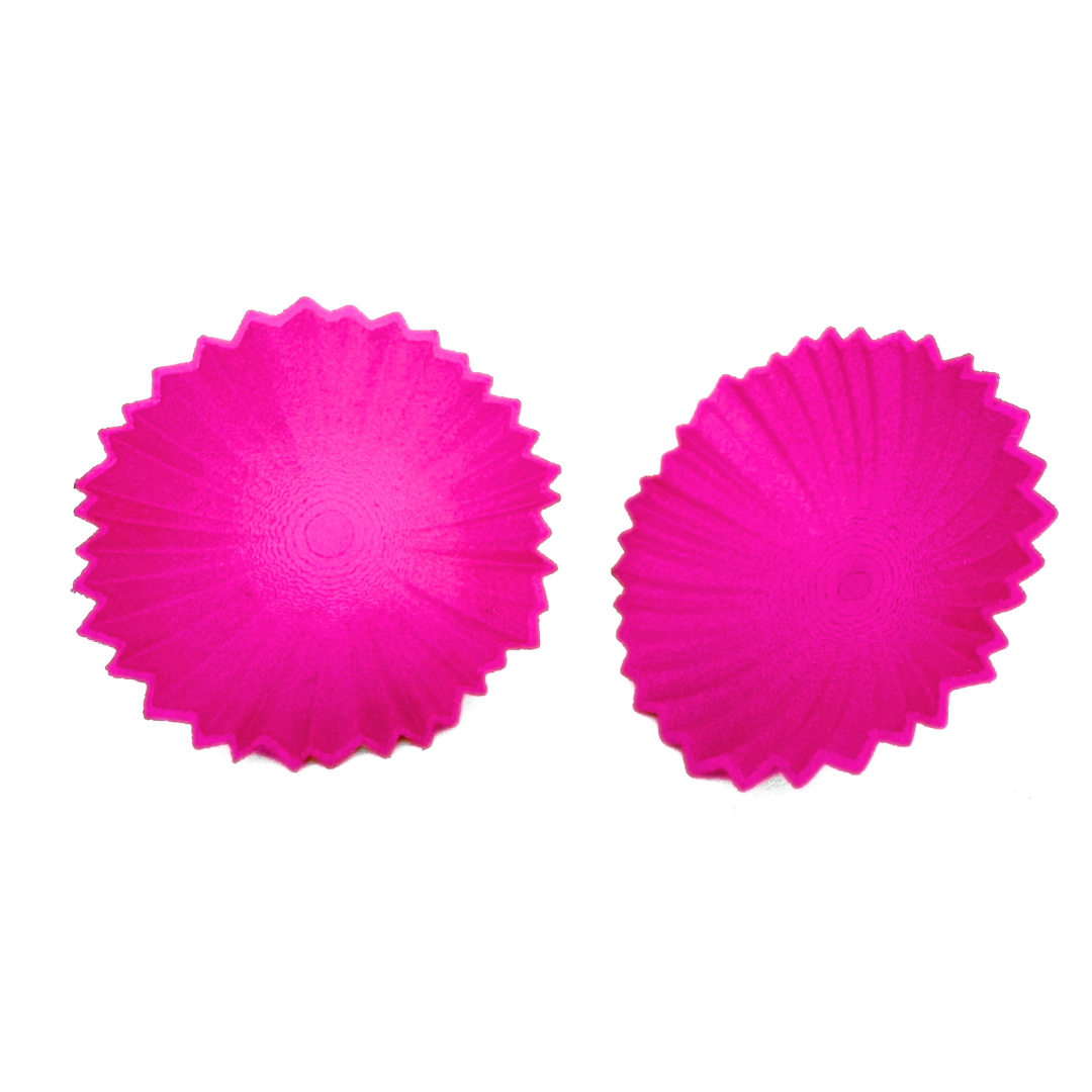 Pleated Buttons Large - Fuchsia