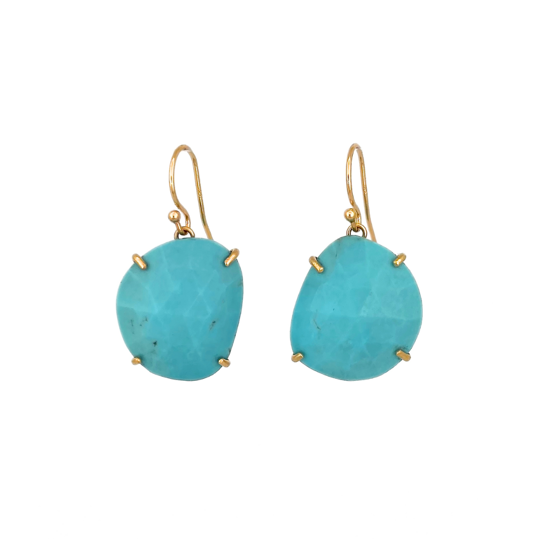 14kt Gold Set Turquoise