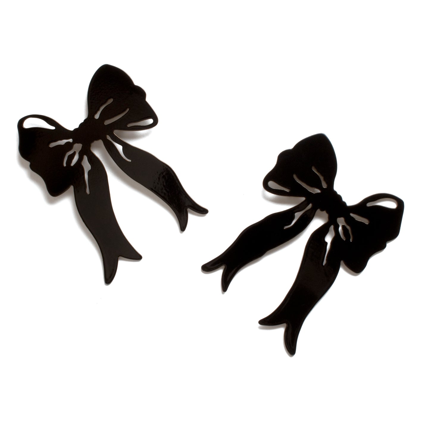 MAX Bow Earrings - Black