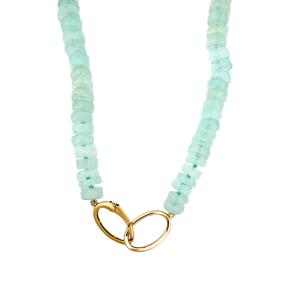 Blue Chalcedony Beaded Necklace