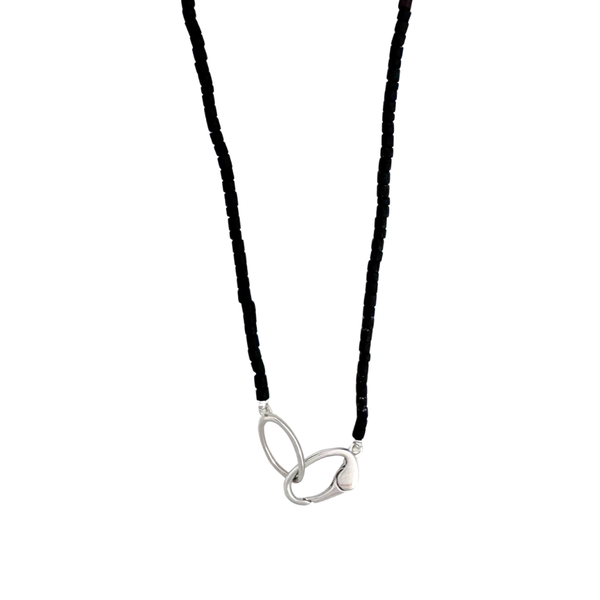 Black Heishi Beaded Necklace