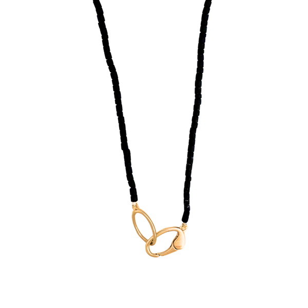 Black Heishi Beaded Necklace