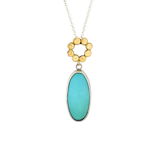 Turqiouse and Floret Pendant