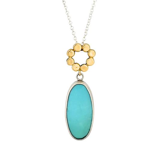 Turqiouse and Floret Pendant