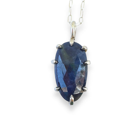 Sapphire Silver Necklace
