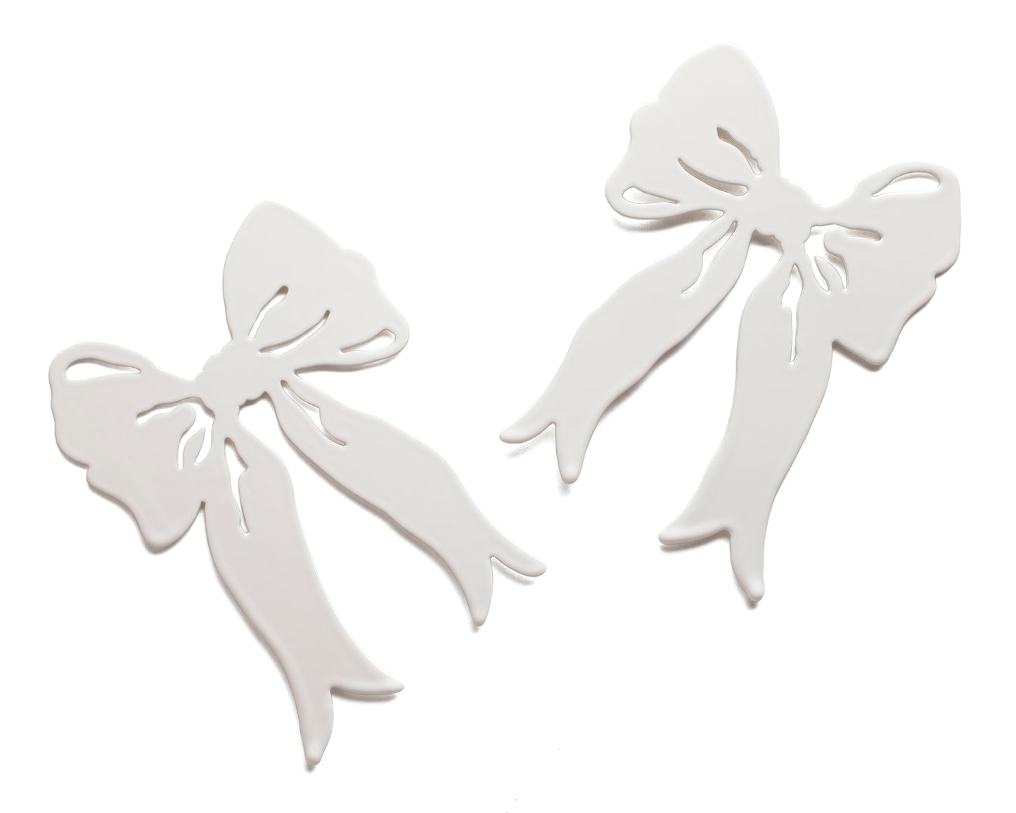 MAX Bow Earrings - Cream