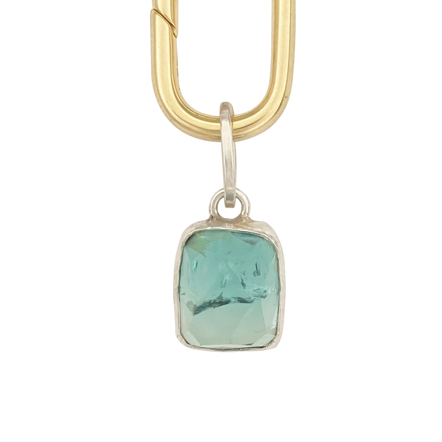Blue Ombre Tourmaline Charm