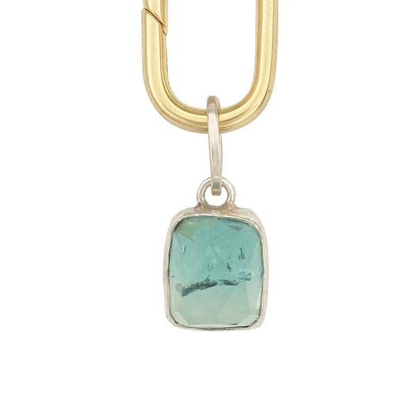 Blue Ombre Tourmaline Charm