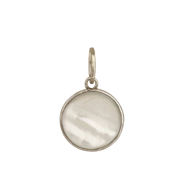 Medium Mother of Pearl Round Charm