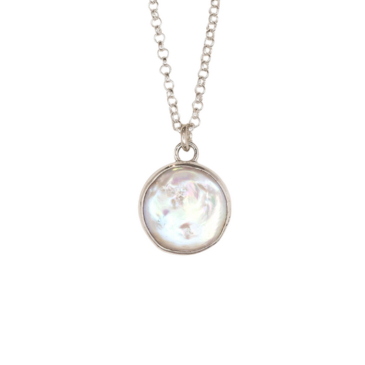 Coin Pearl Pendant