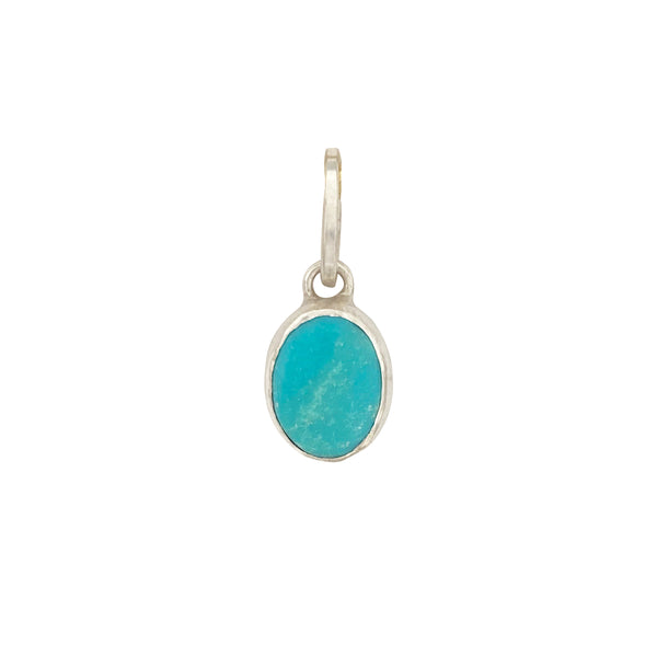 Small Oval Turquoise Charm