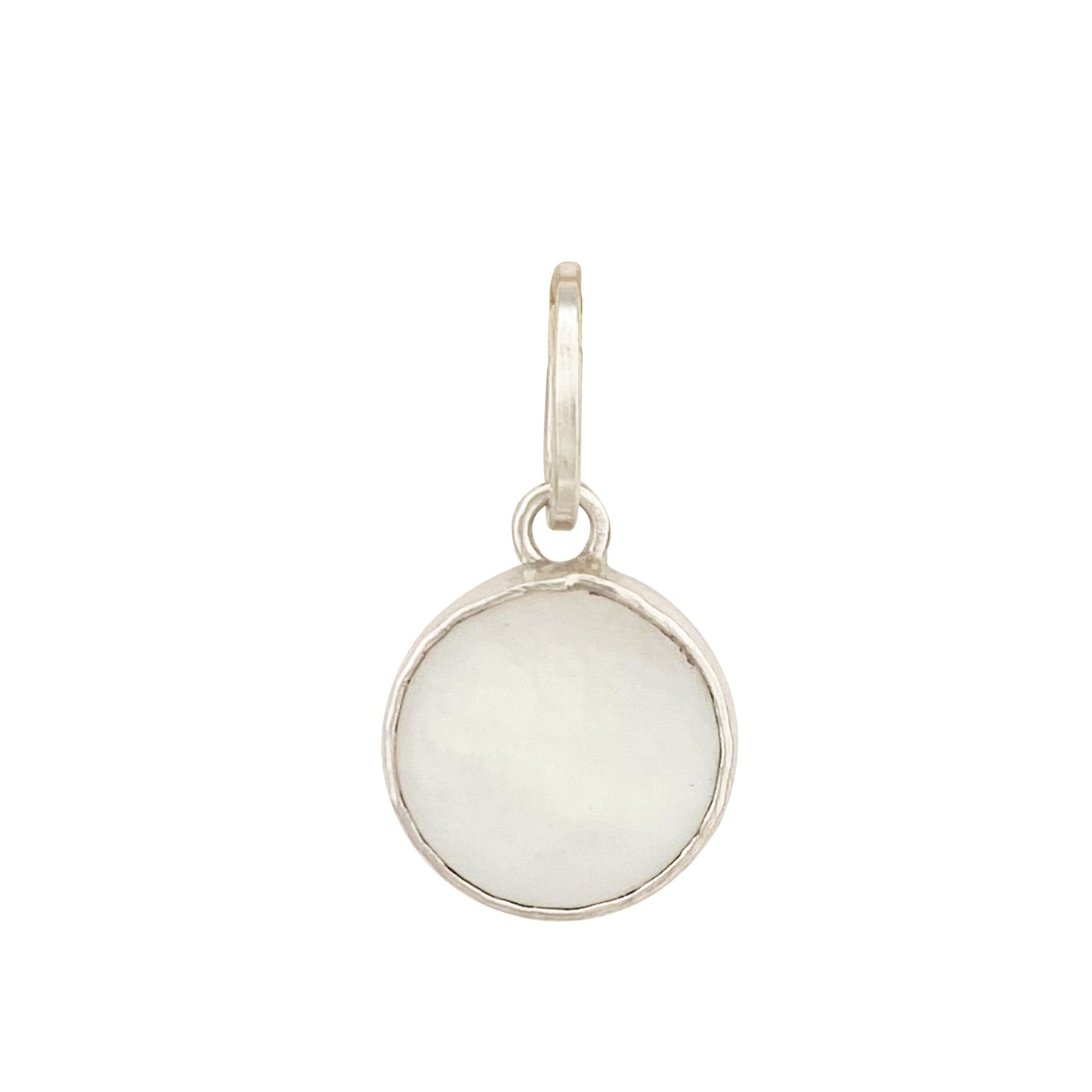 Small Mother of Pearl Round Charm