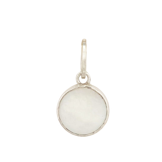Small Mother of Pearl Round Charm