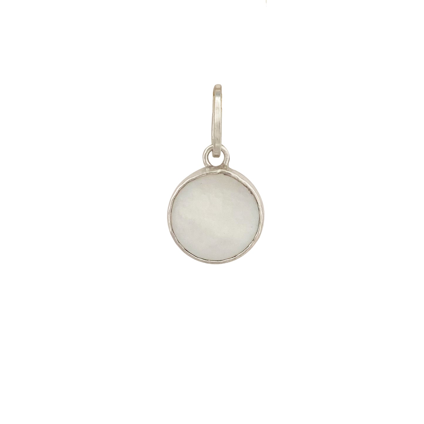 Small Mother of Pearl Round Charm