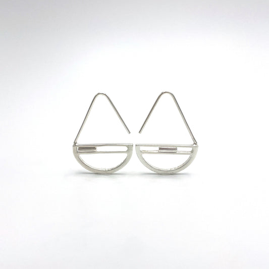Sailboat Earrings-semicircle