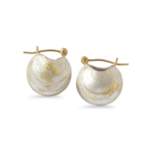 Pearl Engraved Mini Baubles with 18k inlay