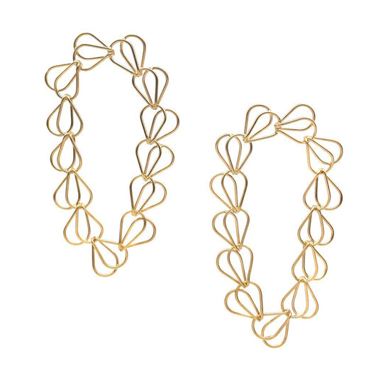 Splayed Link Arch Earrings