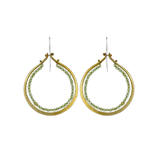 Peridot Hoops
