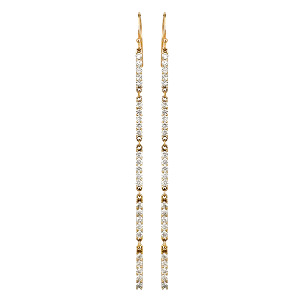 14kt Diamond Drop Earrings