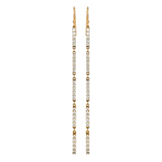 14kt Diamond Drop Earrings