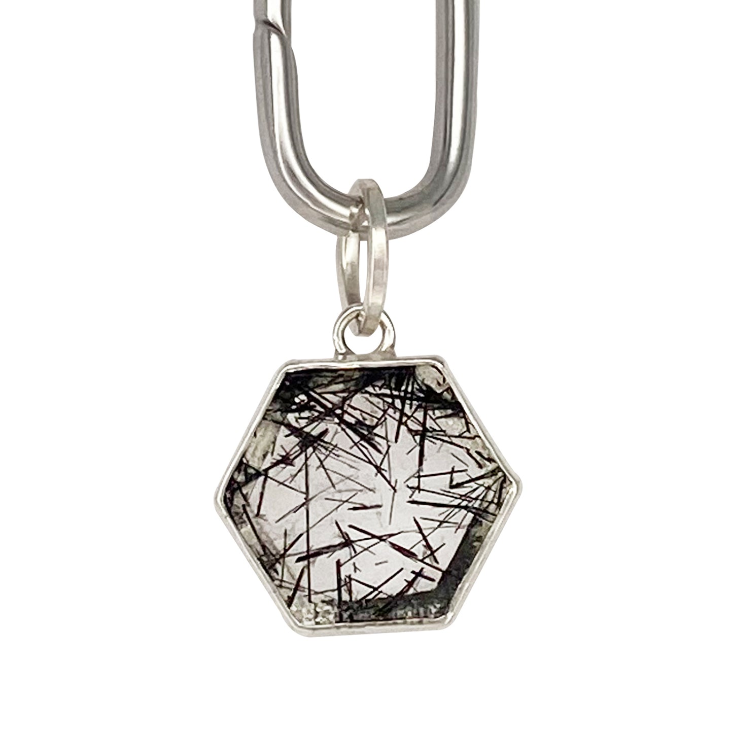 Hexagon Tourmalated Quartz