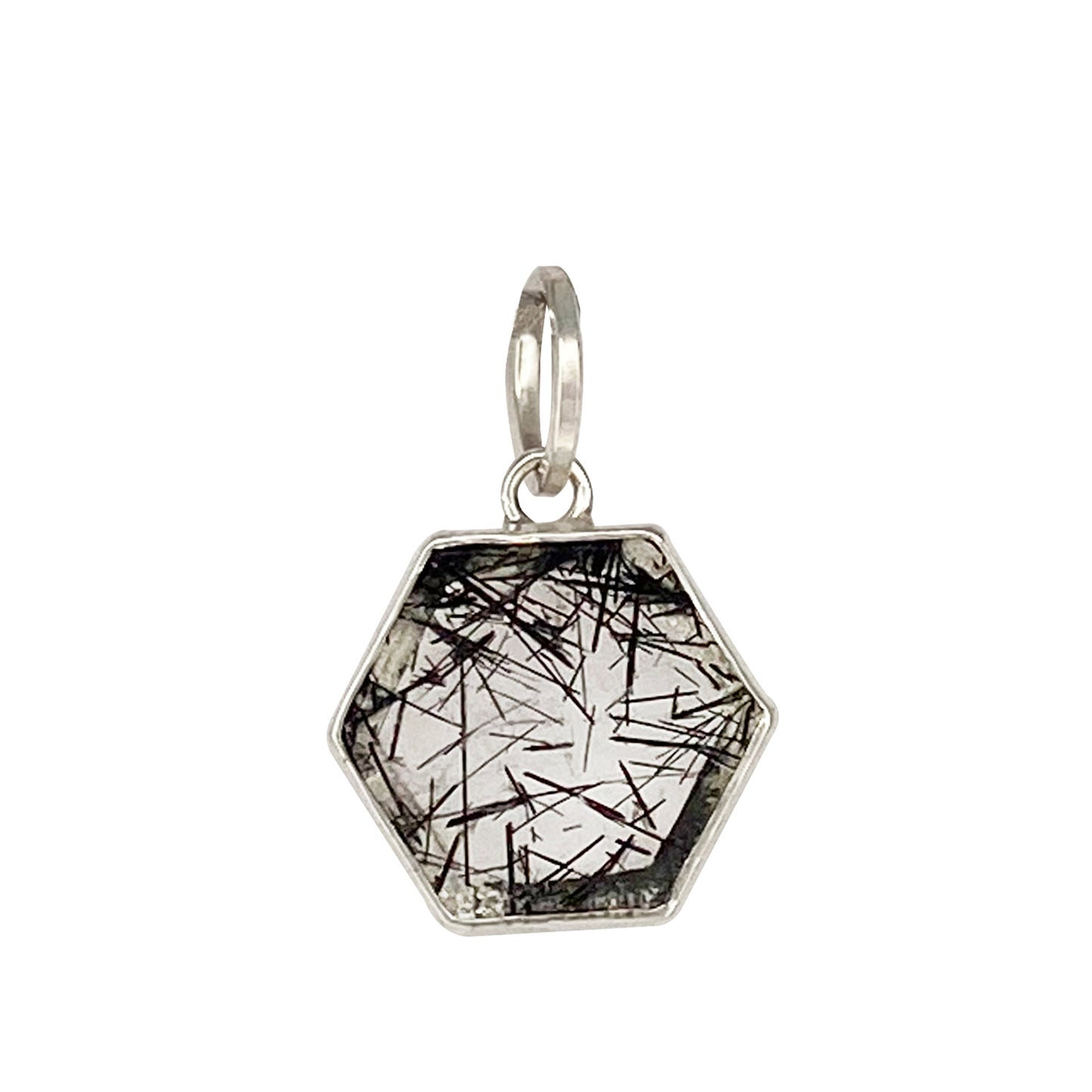 Hexagon Tourmalated Quartz