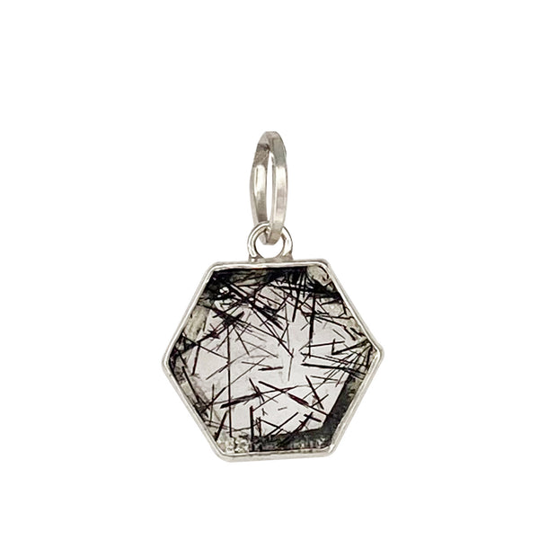 Hexagon Tourmalated Quartz