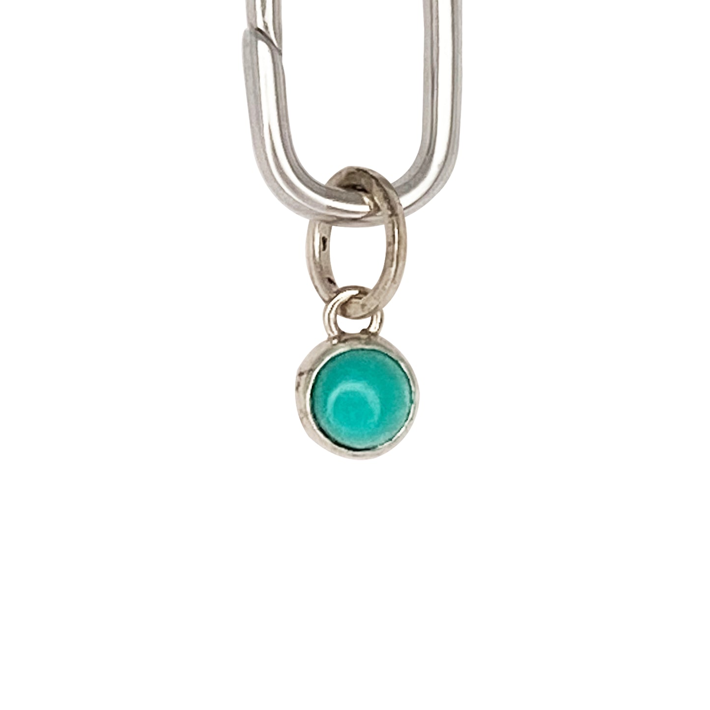Tiny Round Turquoise Charm