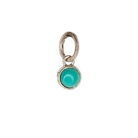 Tiny Round Turquoise Charm