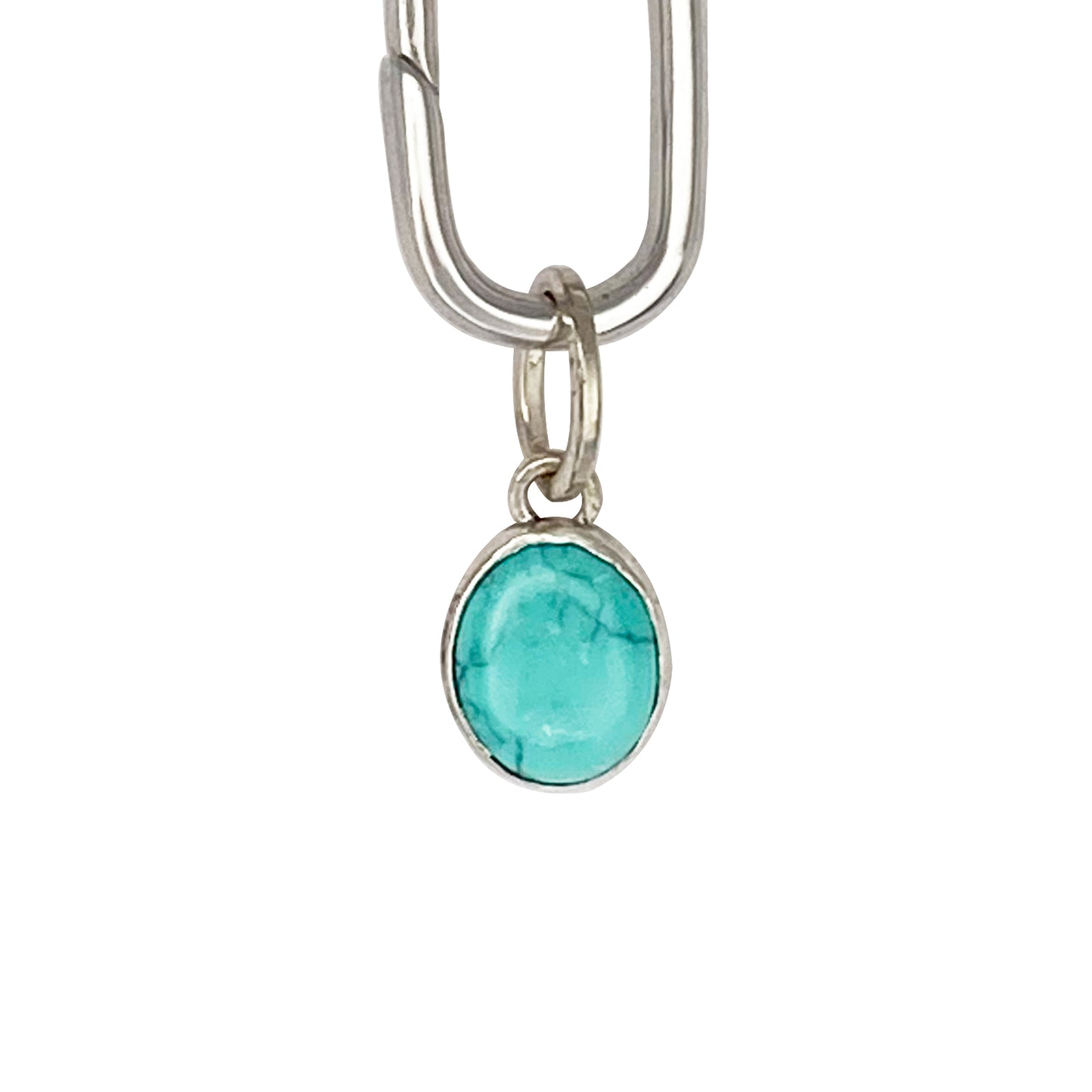 Small Round Turquoise Charm