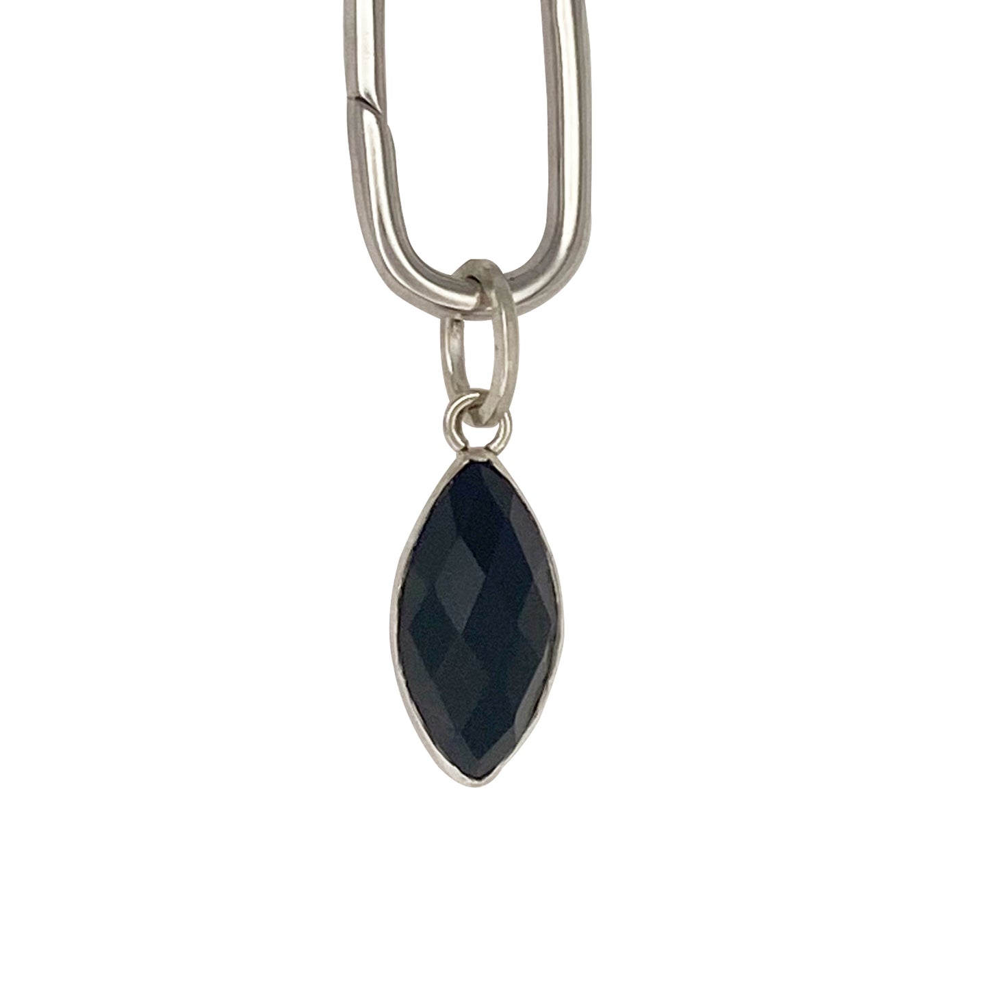 Marquise Shape Jet Black Charm